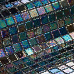 Mosaic Titles for One Piece Pools - Iridescent Ebano Iris | Aqua Platinum Projects