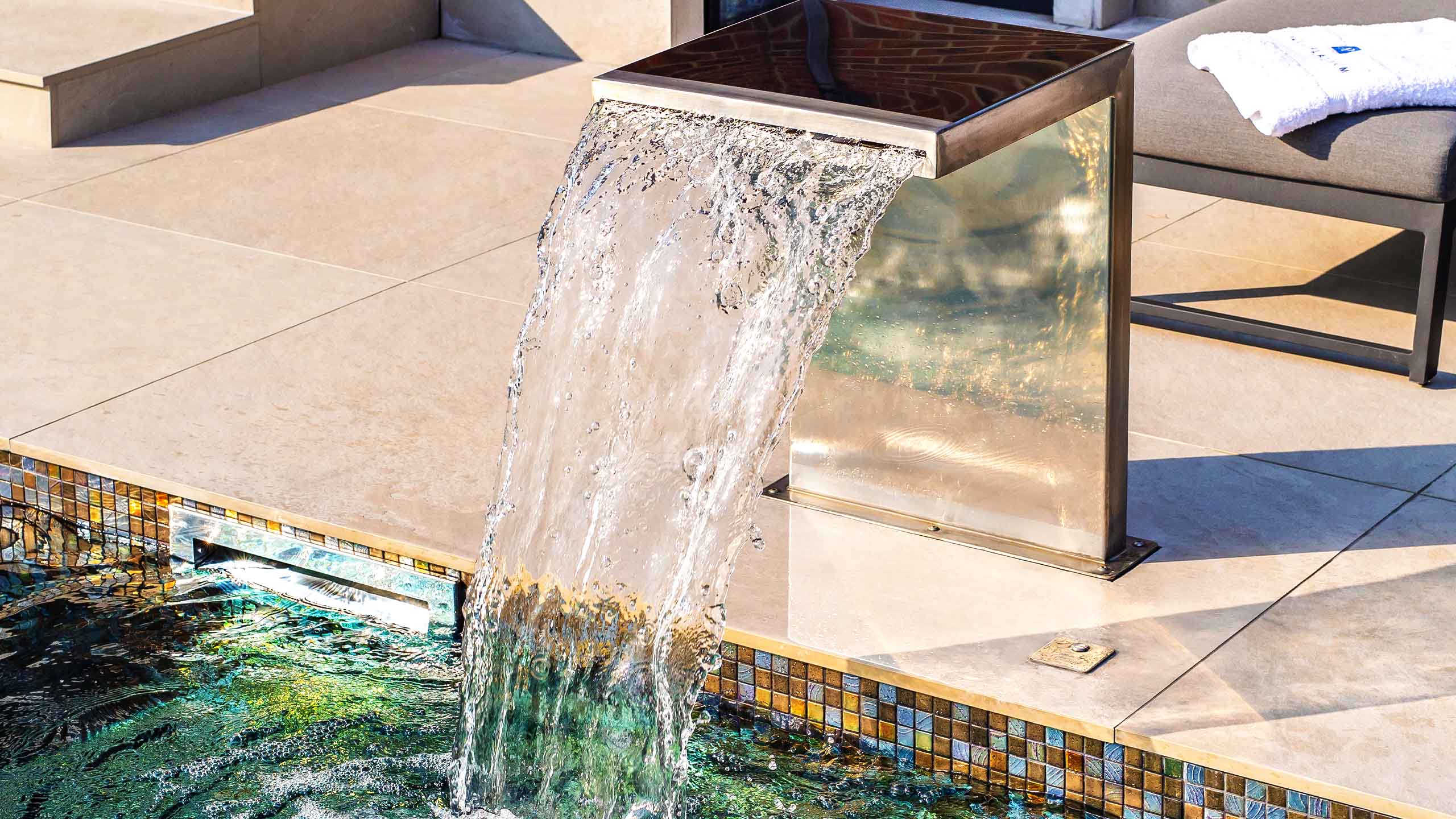 One Piece Pool Solution - Water Features | Aqua Platinum Projects