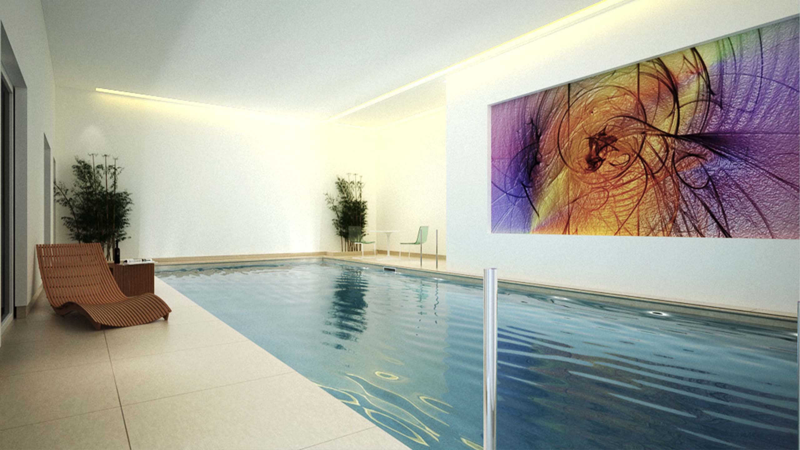 Palace Garden Terrace - Indoor Basement Pool | Aqua Platinum Projects