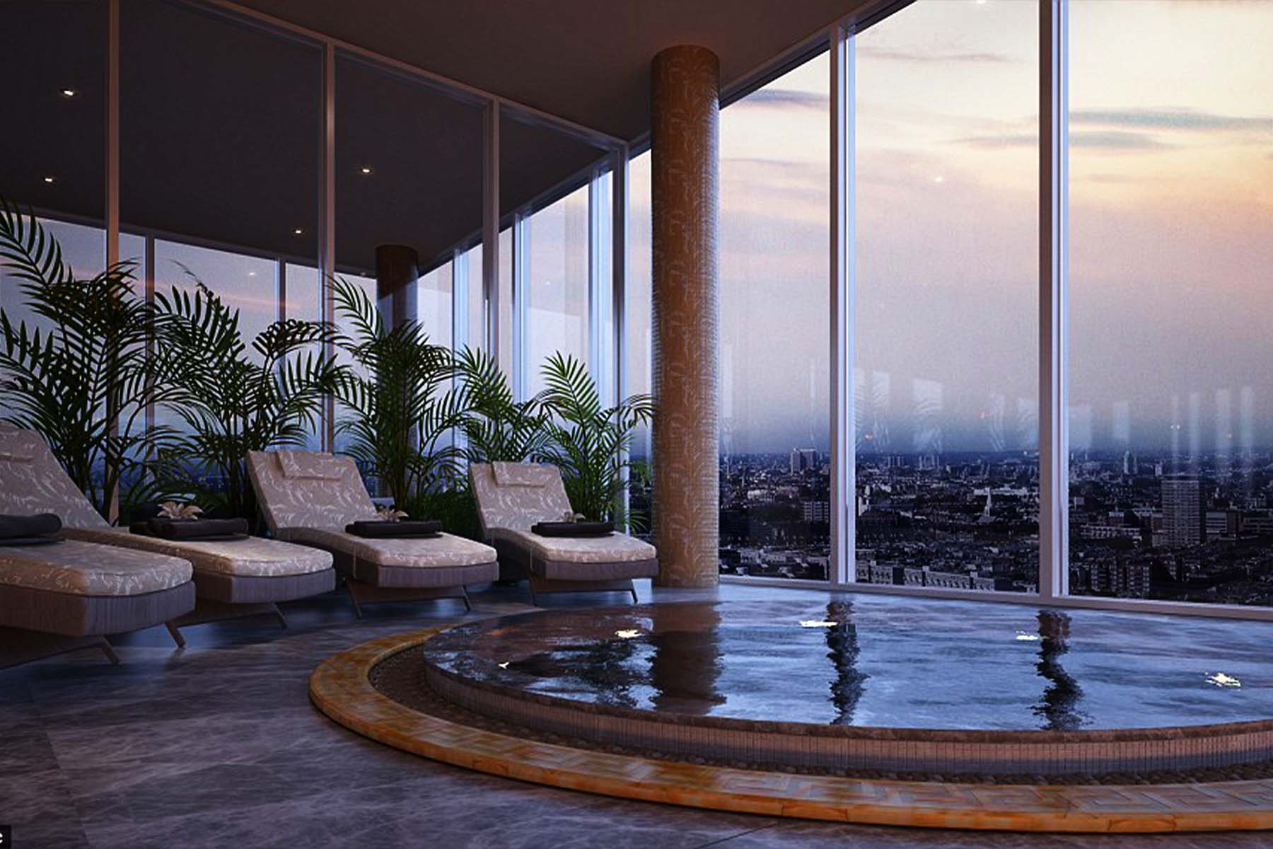 Versace Towers - Indoor Pool & Spa | Aqua Platinum Projects